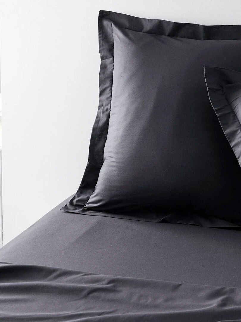 Taie d'oreiller volant 'ORGANIC' 'TODAY'   Noir