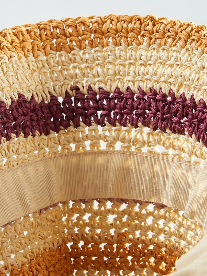 Chapeau capeline beige