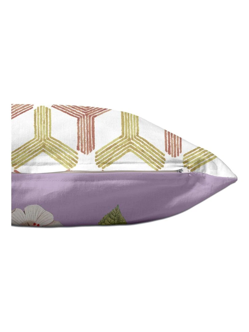 Housse de coussin Garden party "Happyfriday"   Blanc