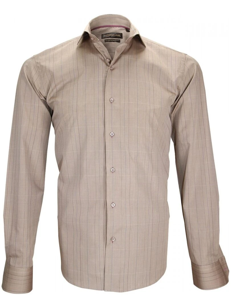 Chemise fil à fil SETTIMO Beige
