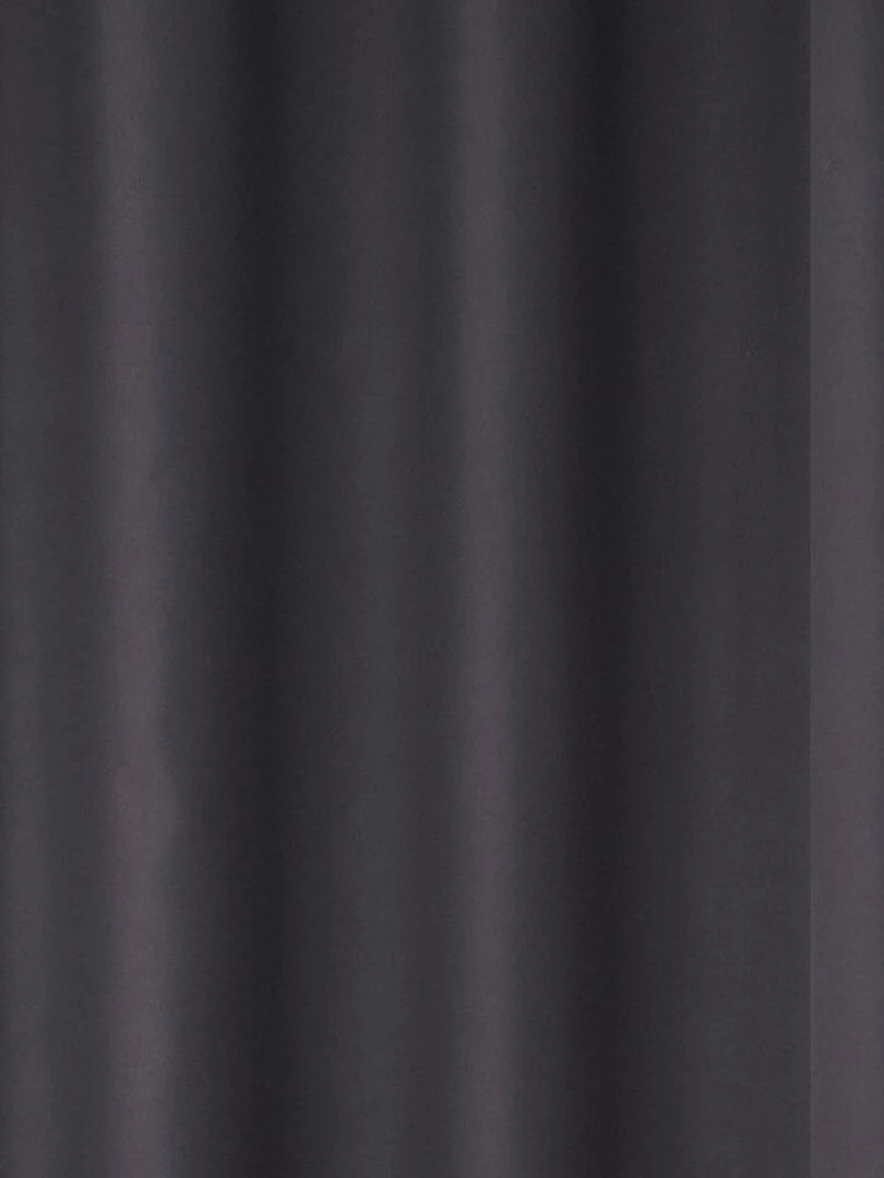 Rideau occultant uni grande largeur   gris anthracite