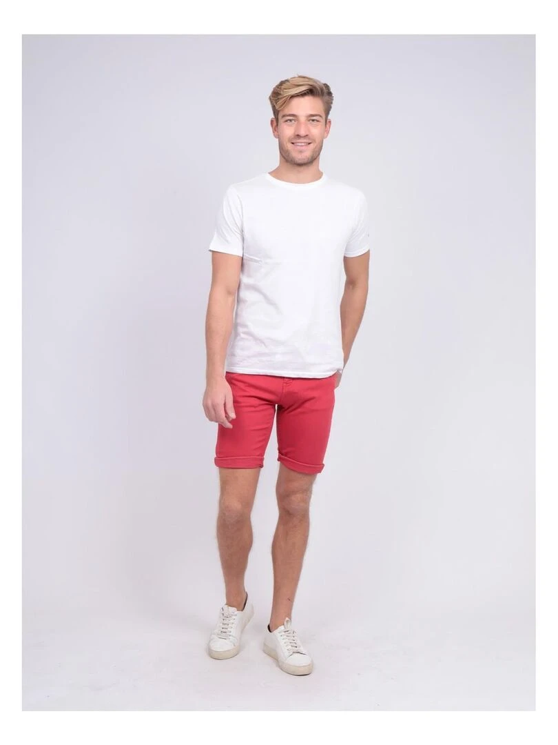 Bermuda chino BANDAL   Rouge foncé