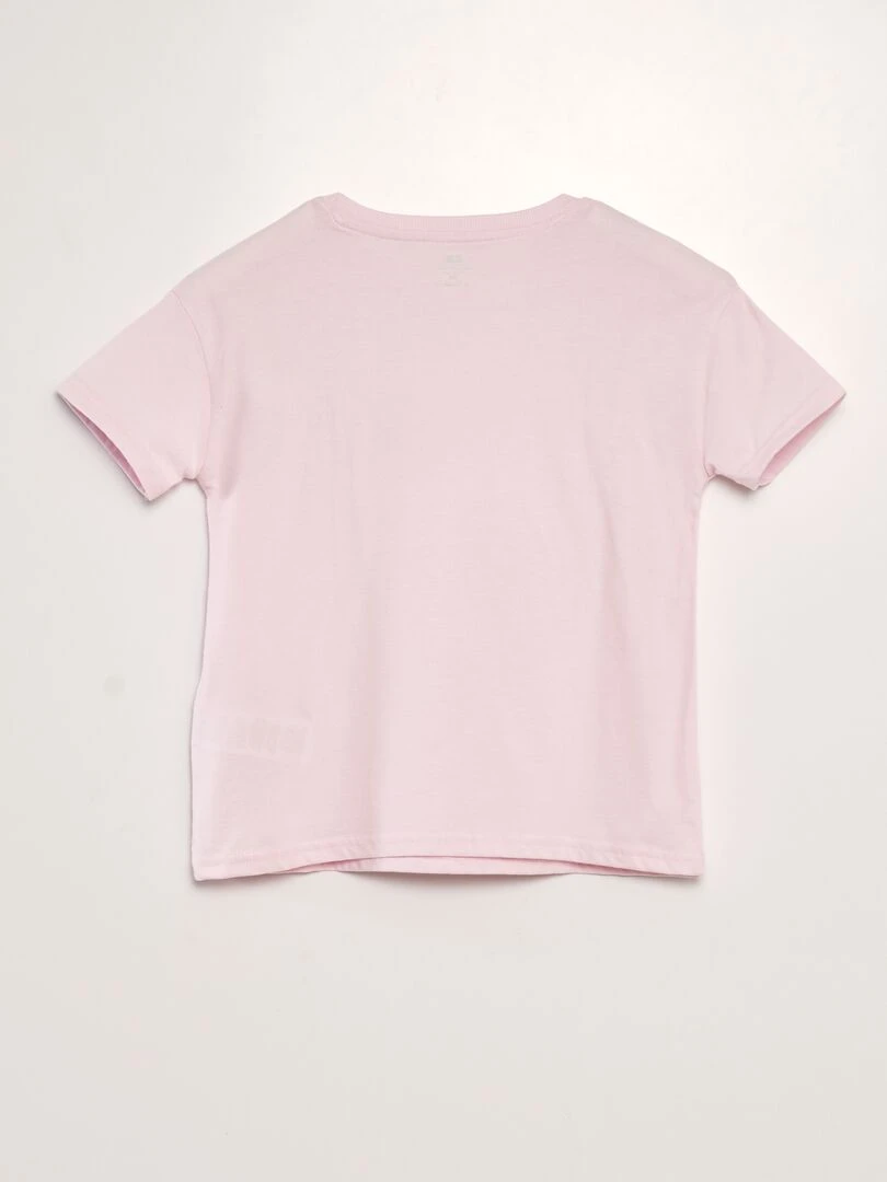 Tee shirt 'Disney' 'Grogu' à col rond   Rose