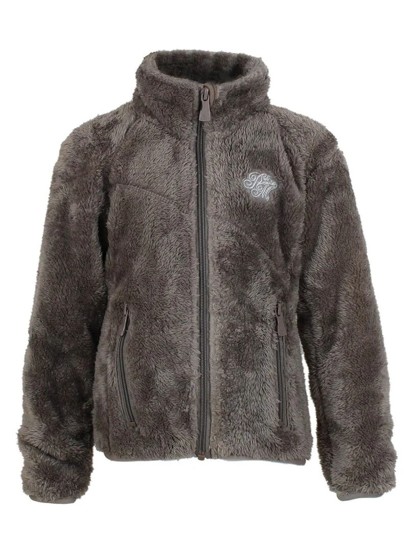 Veste polaire fille FARIANE PEAK MOUNTAIN Gris taupe