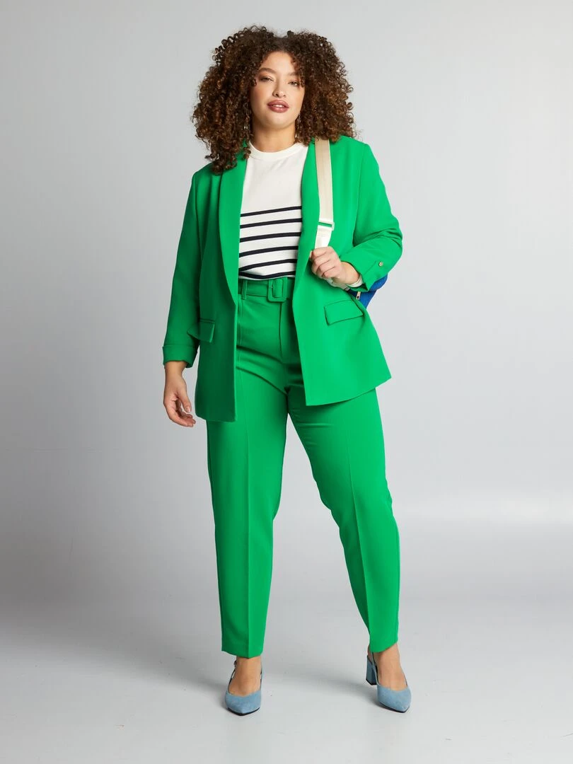 Pantalon carotte Vert