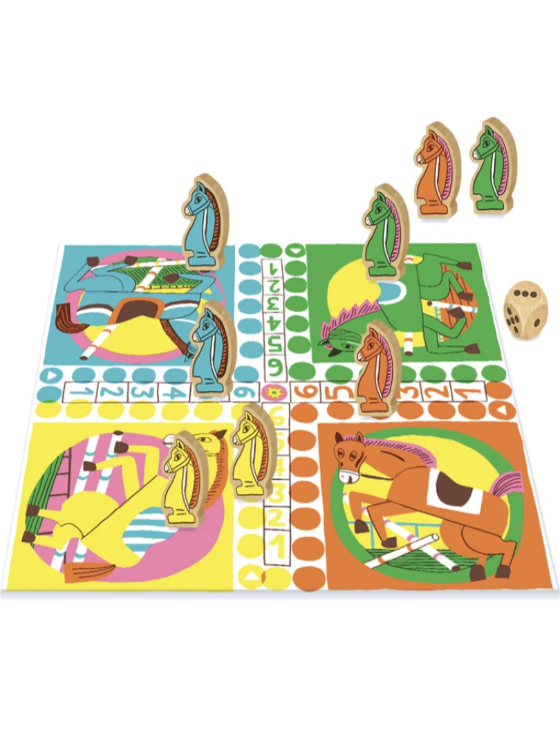 Jeu De Société Les Petits Chevaux N/A
