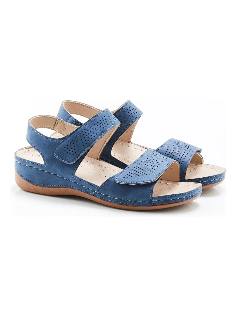 Sandales ouverture totale Piedical Damart Bleu