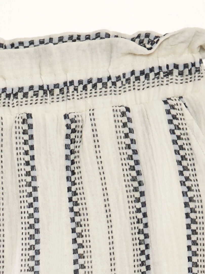 Short gaufré motif jacquard 'JDY'   Beige