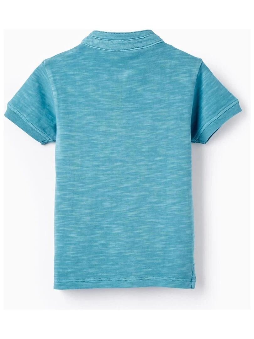 T Shirt Polo en Coton pour Bébé Garçon manches courtes CUBA Bleu