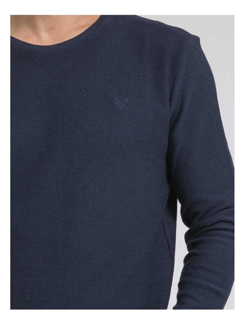Pull fin col rond JILIVIO   Bleu marine