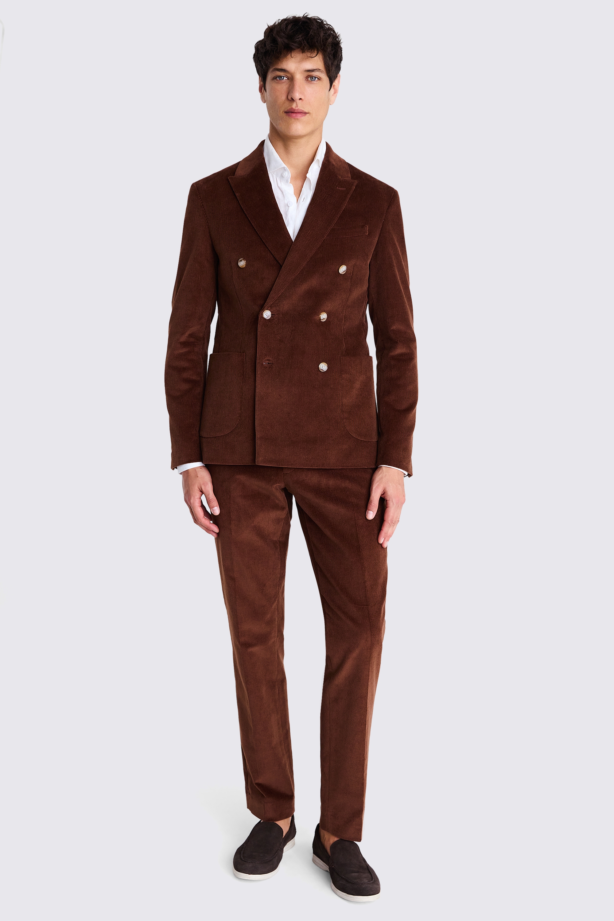 Slim Fit Light Blue Donegal Tweed Jacket    Buy Online at Moss