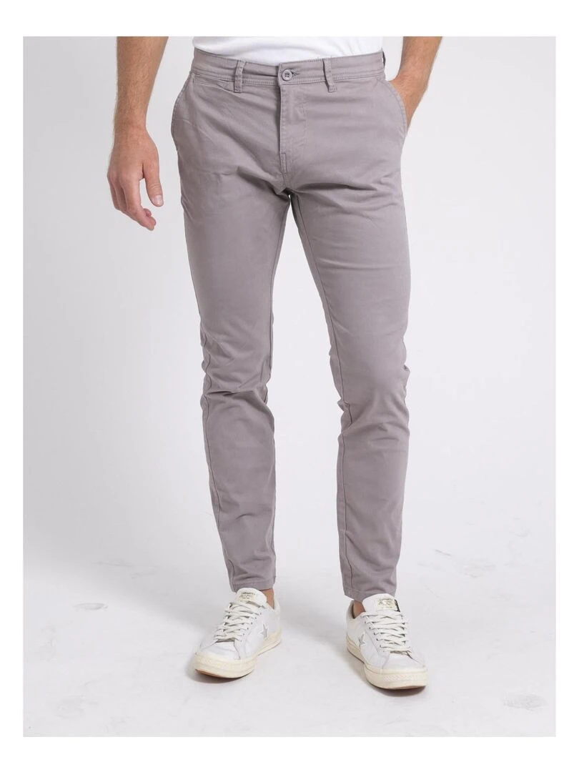 Pantalon chino VALDEK Gris