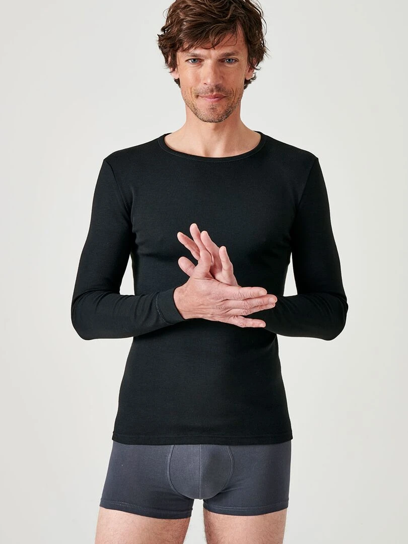 T shirt 'Damart' thermolactyl niveau 3 noir