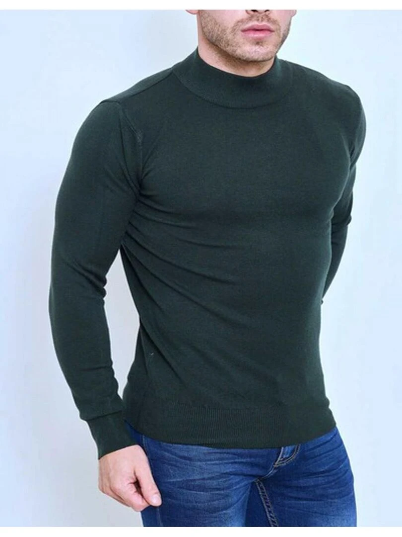 Pull manches longues Kebello   Kaki