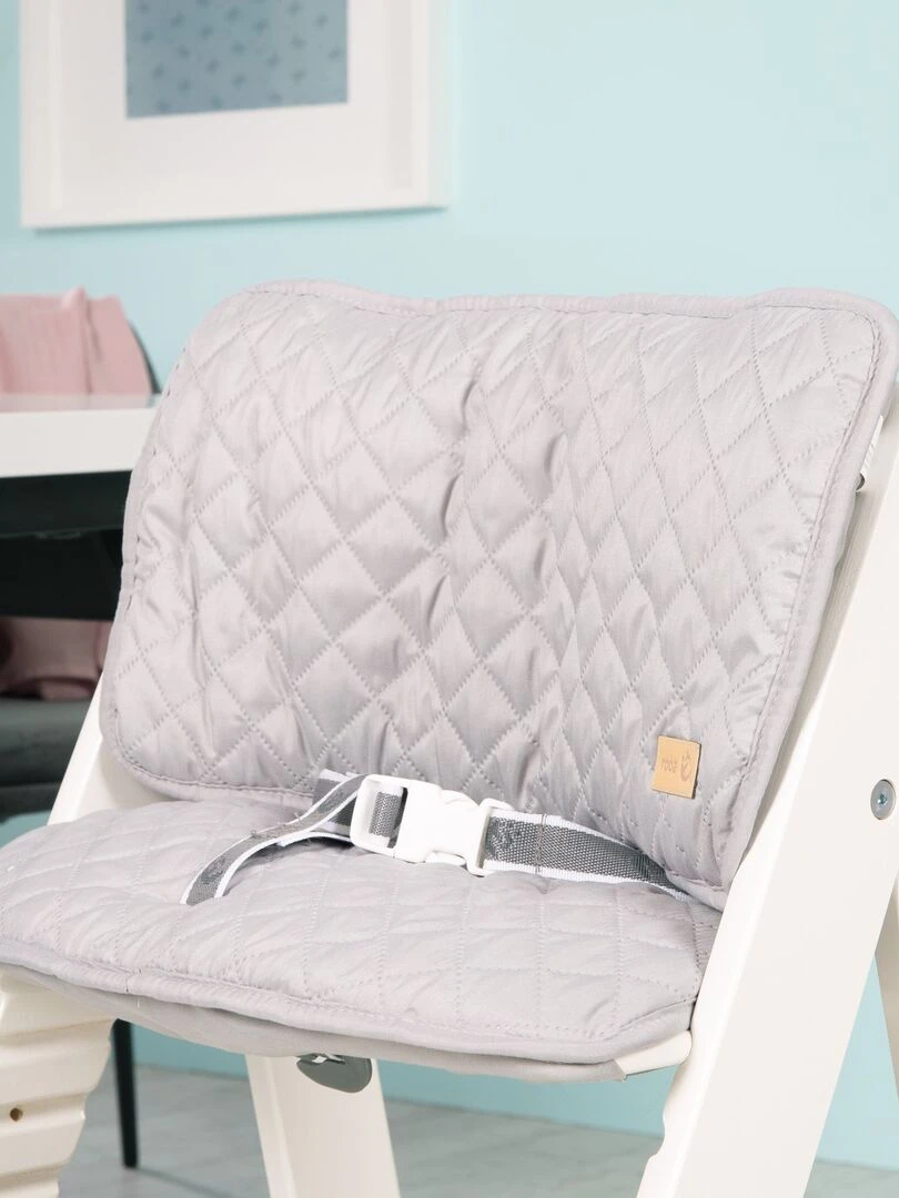 ROBA Chaise Haute Évolutive "Sit Up III" + Coussin "roba Style"   Blanc/Gris   Blanc