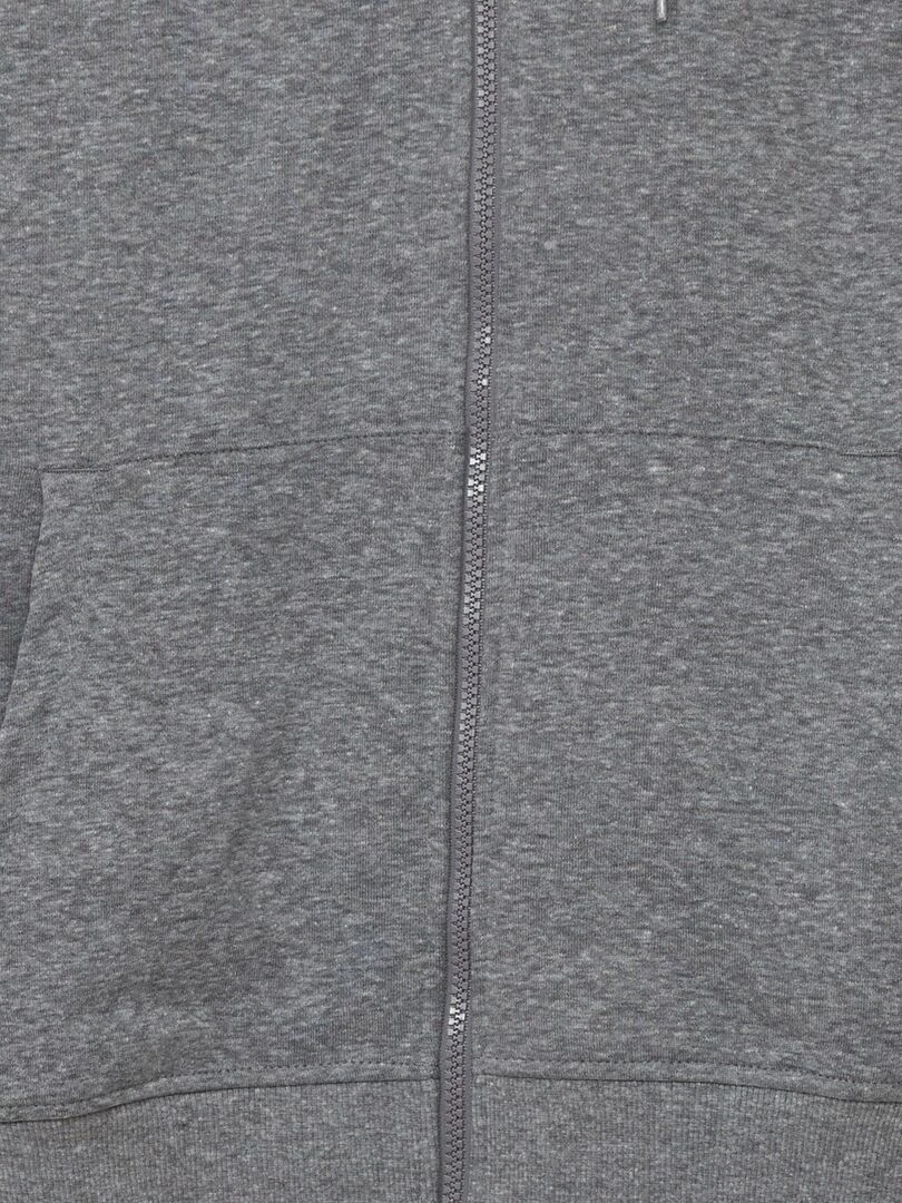 Veste zippée à capuche Gris