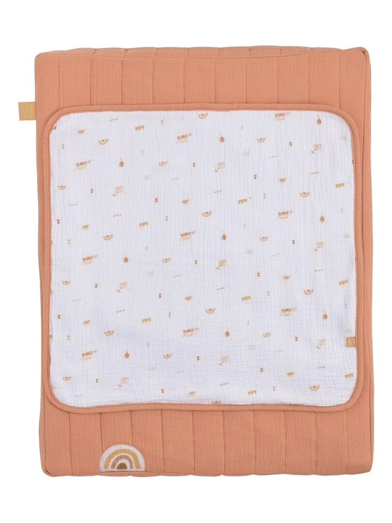 Matelas à langer 6x68x52cm et serviette coton Orange SAUTHON Orange