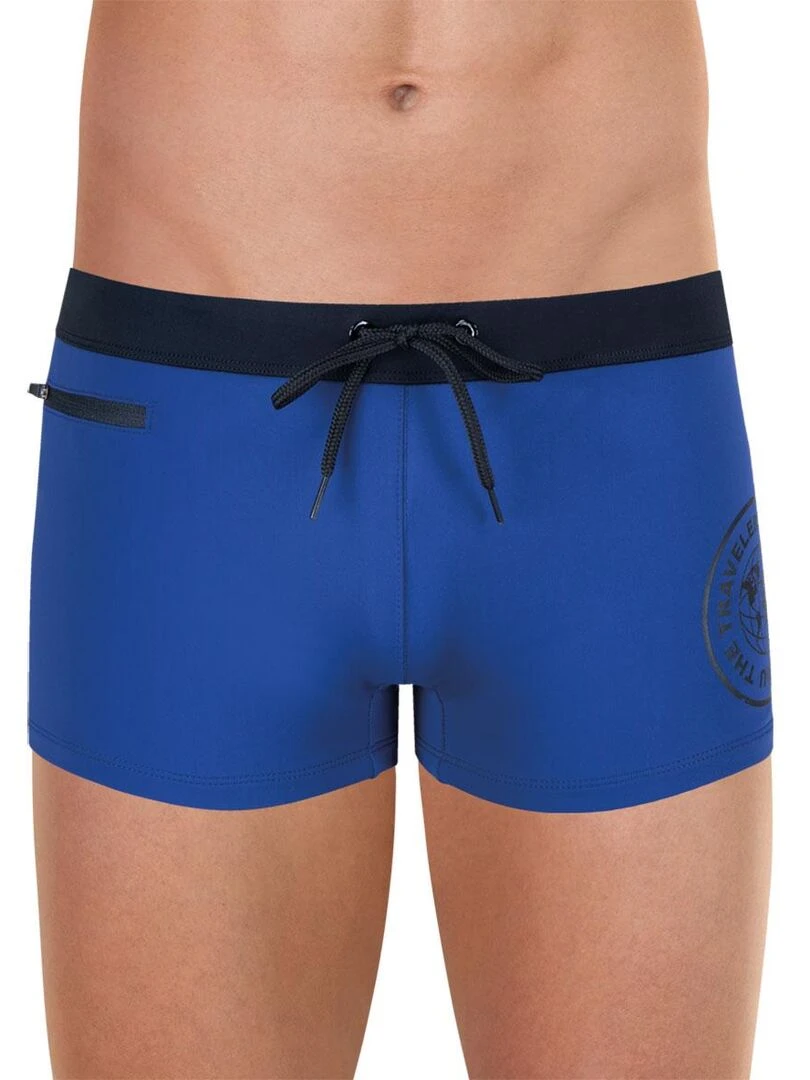 Boxer de bain homme Construction traveler Bleu