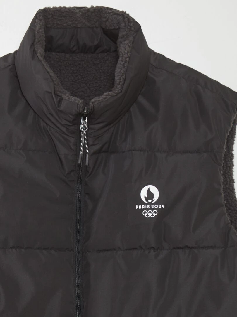 Doudoune matelassée sans manches   Paris 2024   Noir