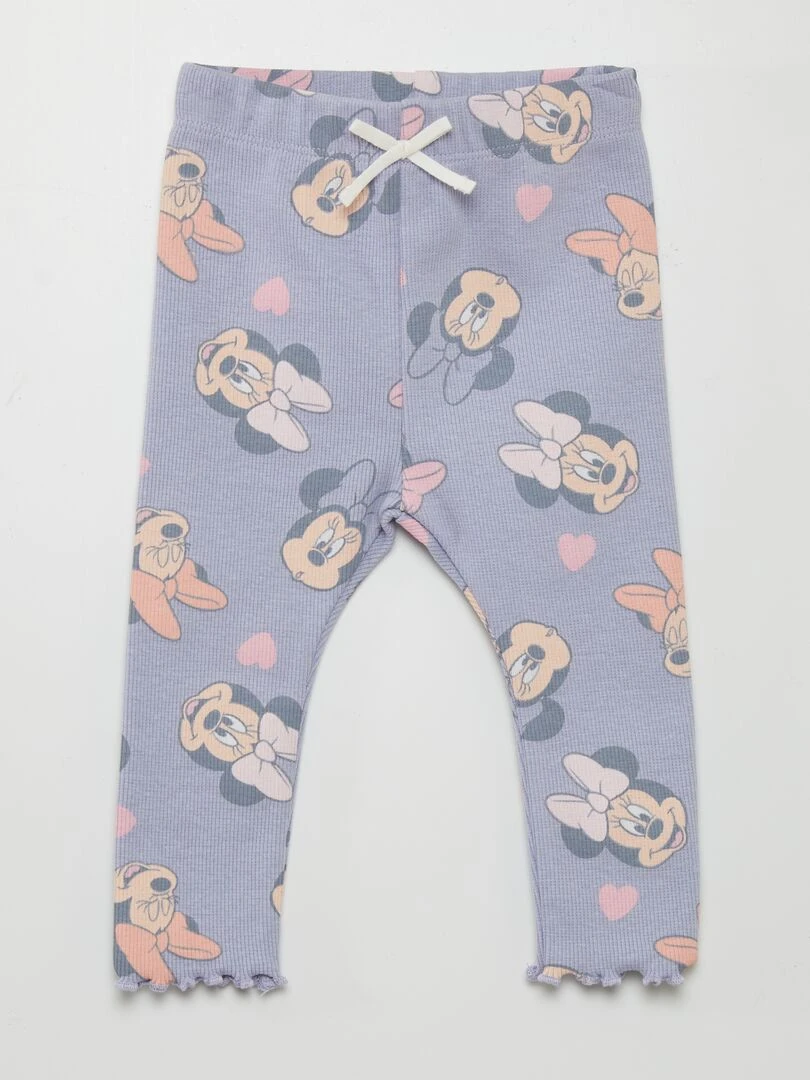 Legging côtelé 'Minnie' Violet