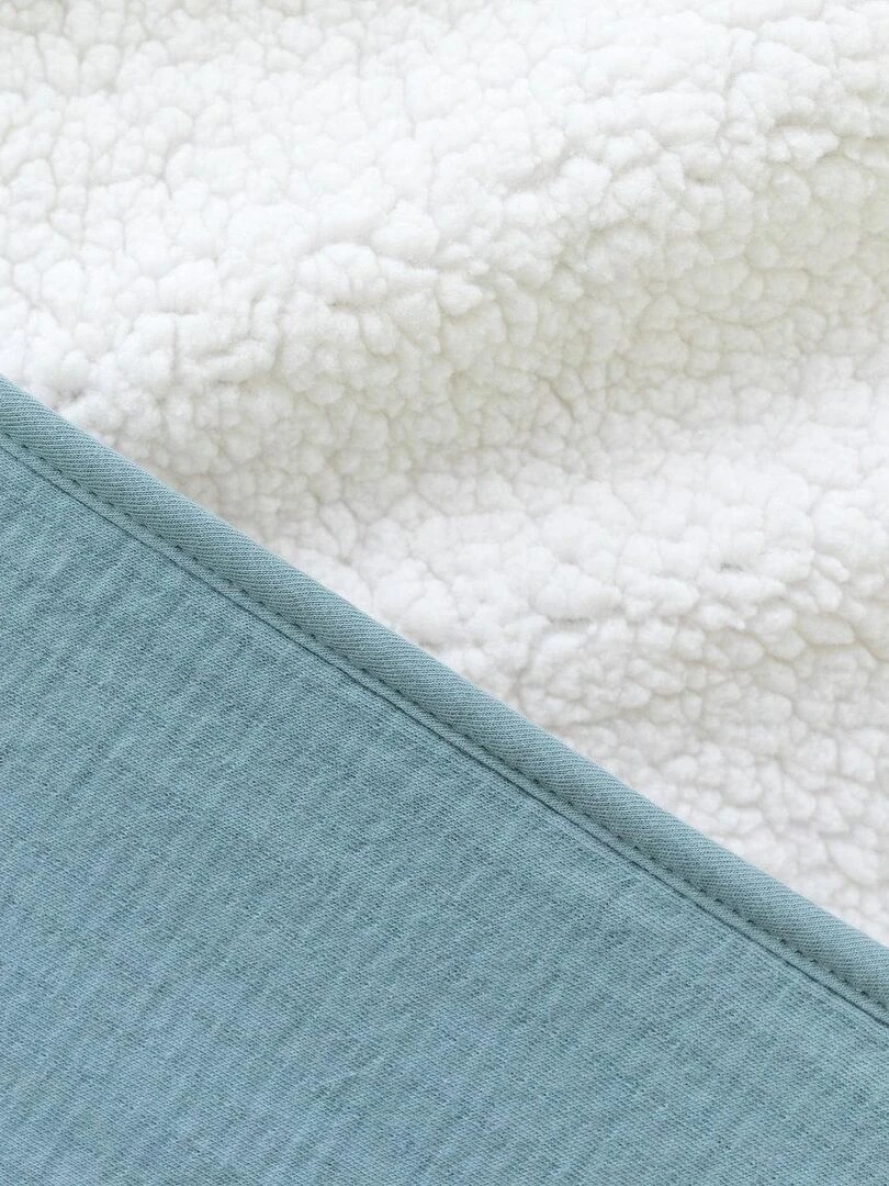 Bemini Couverture Pady tetra jersey et teddy   Bleu foncé