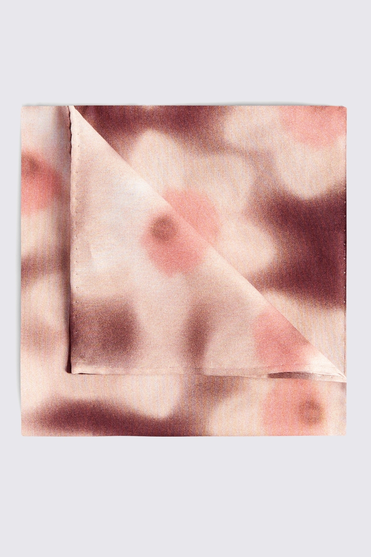 Burgundy Macro Floral Pocket Square Made With Liberty Fabric Buy Online at Moss