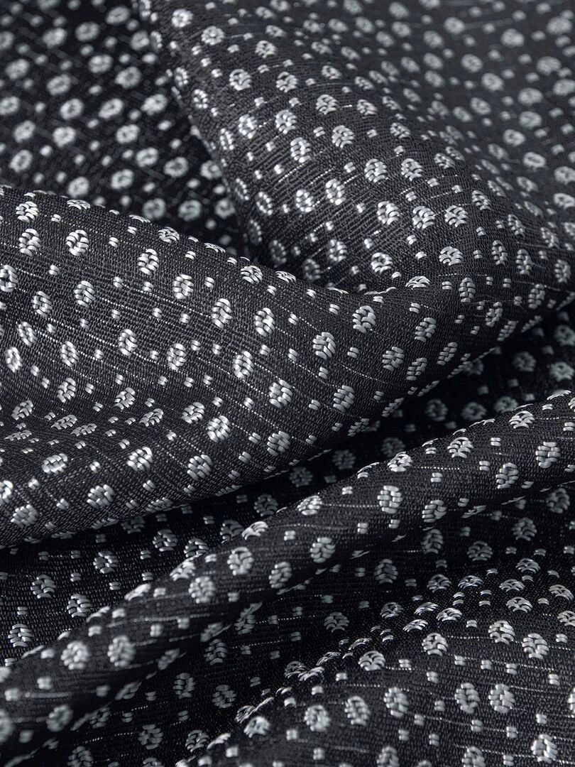 Paire de rideaux obscurcissant à point blanc   Noir