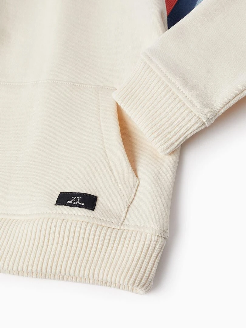 Sweat en coton pour bébé garçon  BROTHERS&SISTERS   Blanc