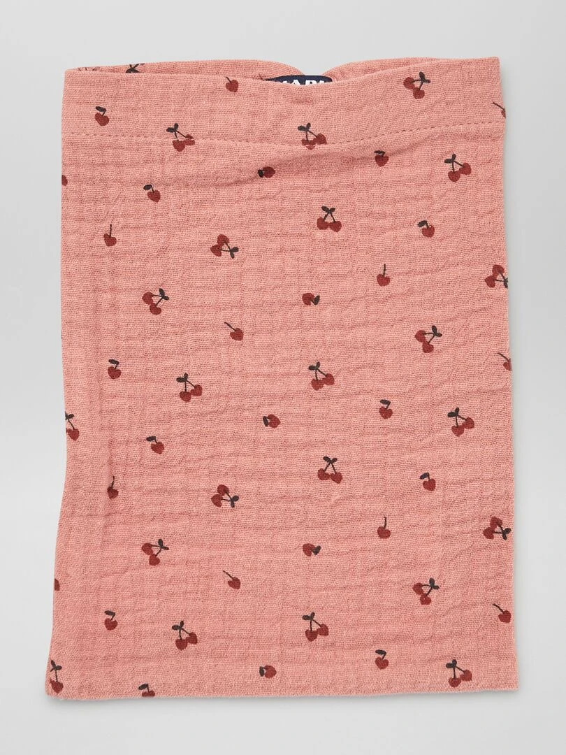 Lot de 3 gants de toilettes en lange   Rose/écru/marron