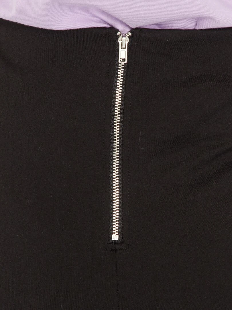 Jupe crayon en maille milano   noir