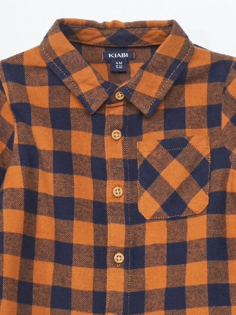Chemise en flanelle Marron