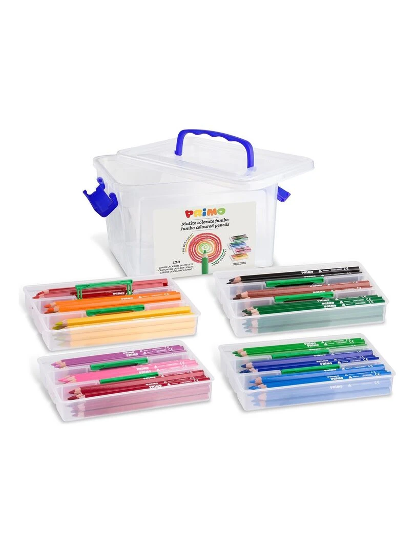 Boîte 120 grands crayons de couleur   N/A