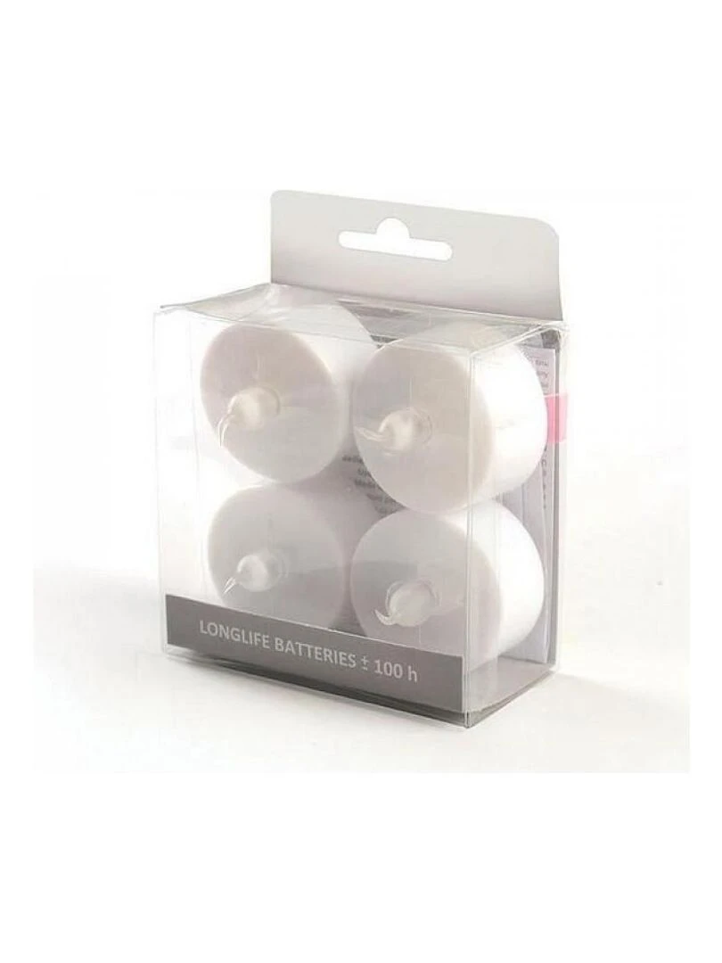 Bougie led 4pieces Gris