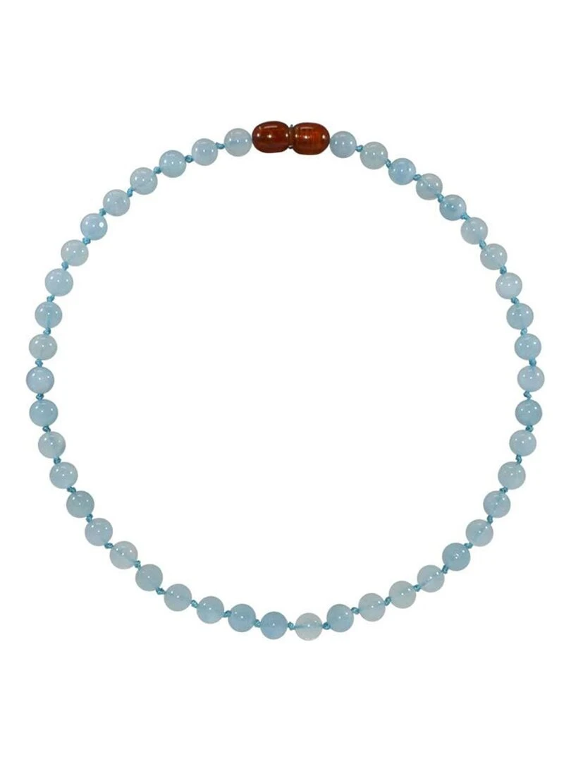 Collier Bébé Pierres naturelles : Aigue Marine Bleu clair