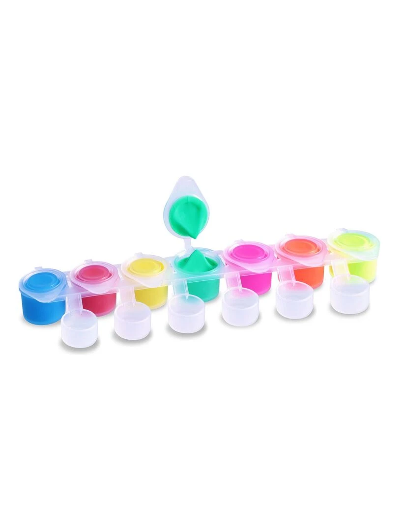 14 pots de peinture acrylique fluo et métalique 4 5 ml N/A