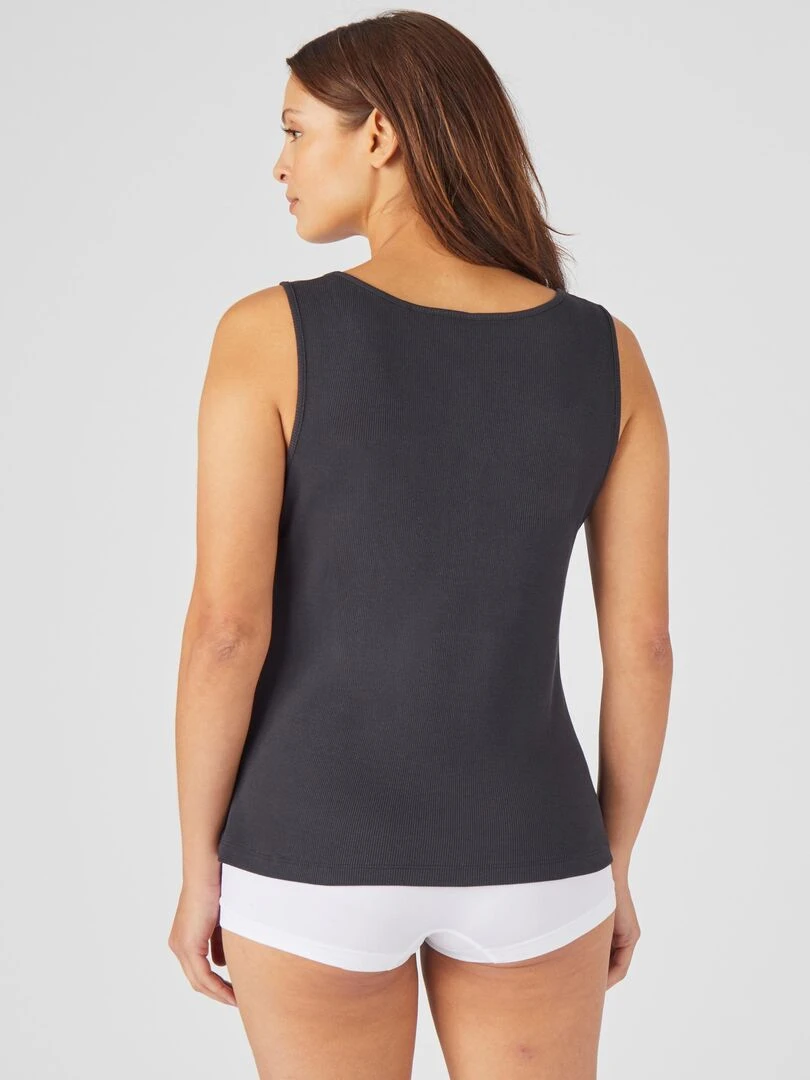 Débardeur en coton pima   Damart   Noir