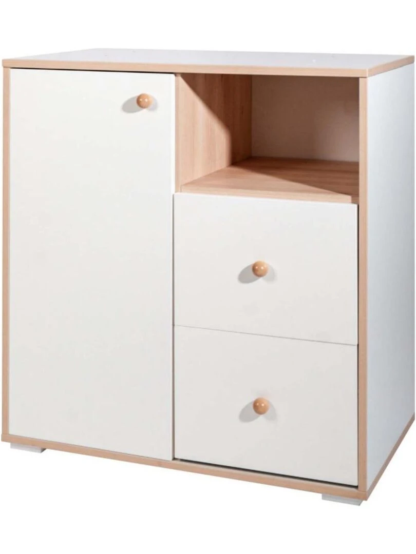 Commode Nixa AKITEN RETAIL Blanc Marron