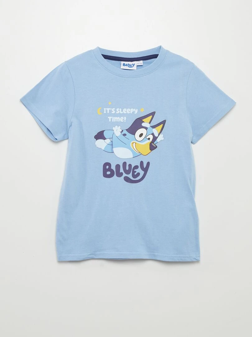 Ensemble pyjama 'Bluey' short + t shirt 2 pièces Bleu