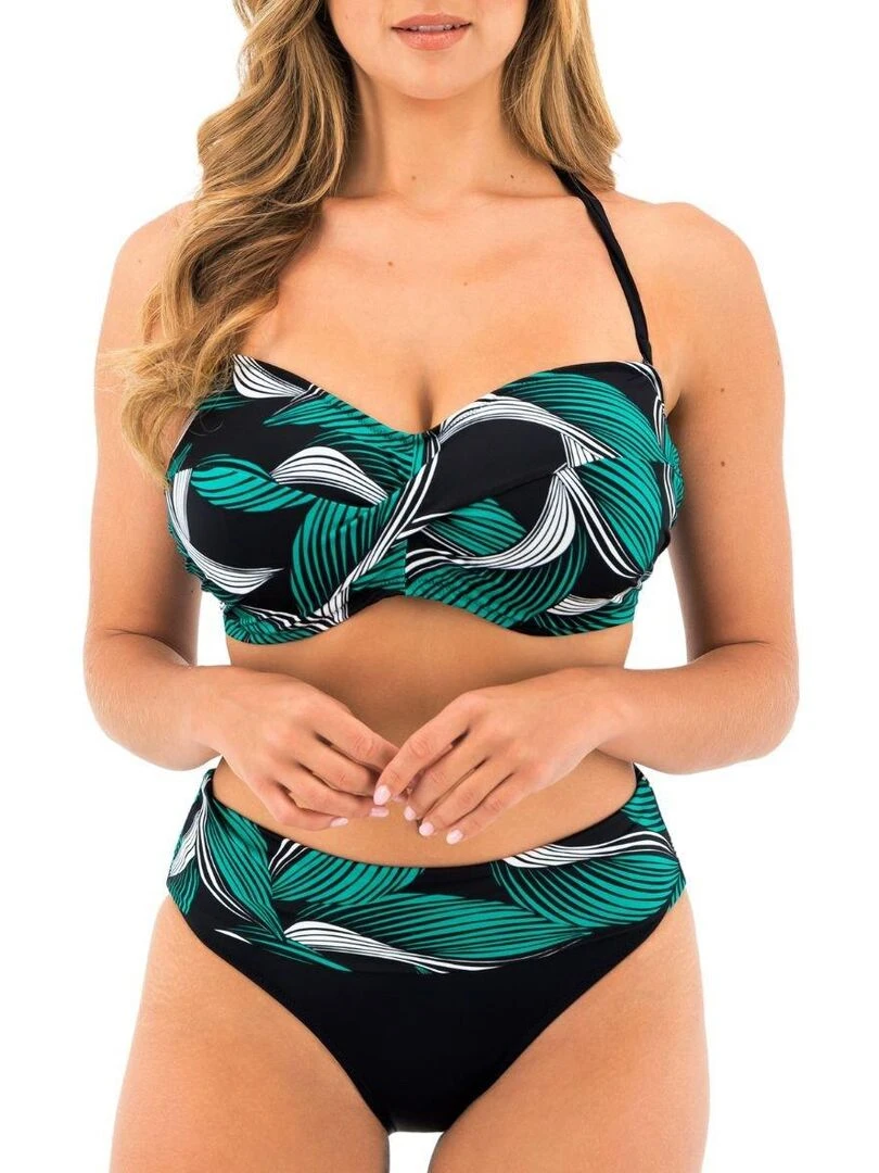 Haut de maillot de bain bandeau à armatures Saint Lucia   Noir