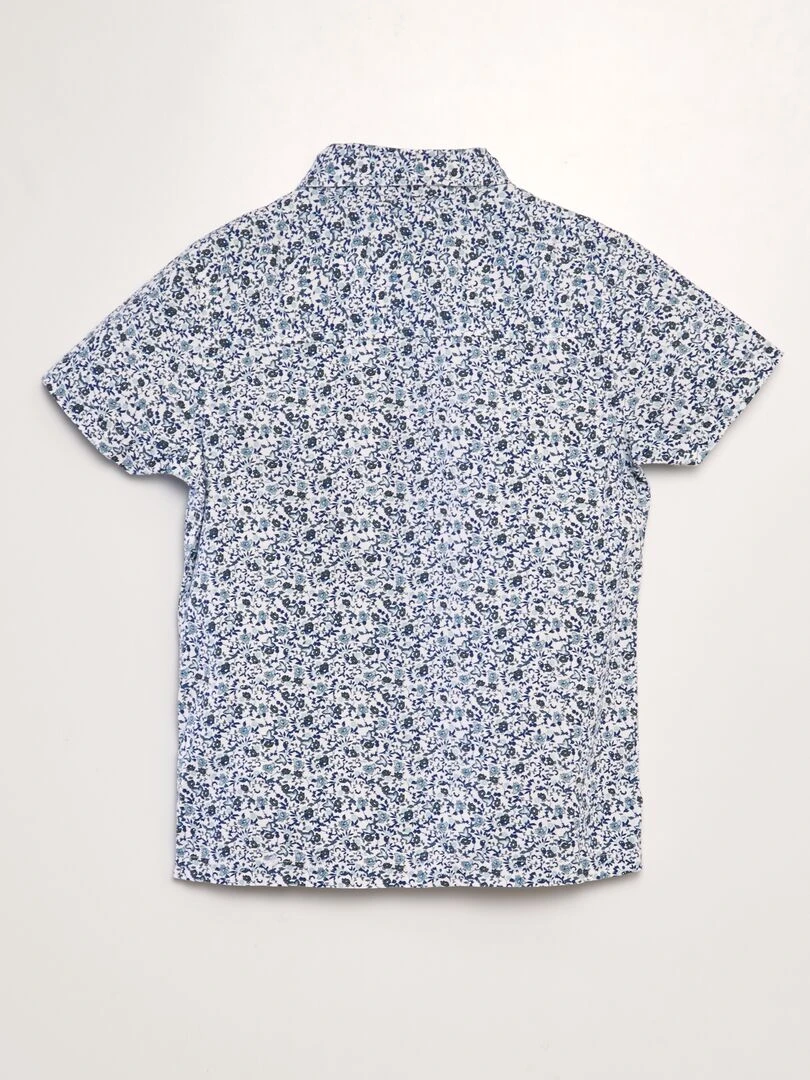 Chemise à manches courtes Bleu