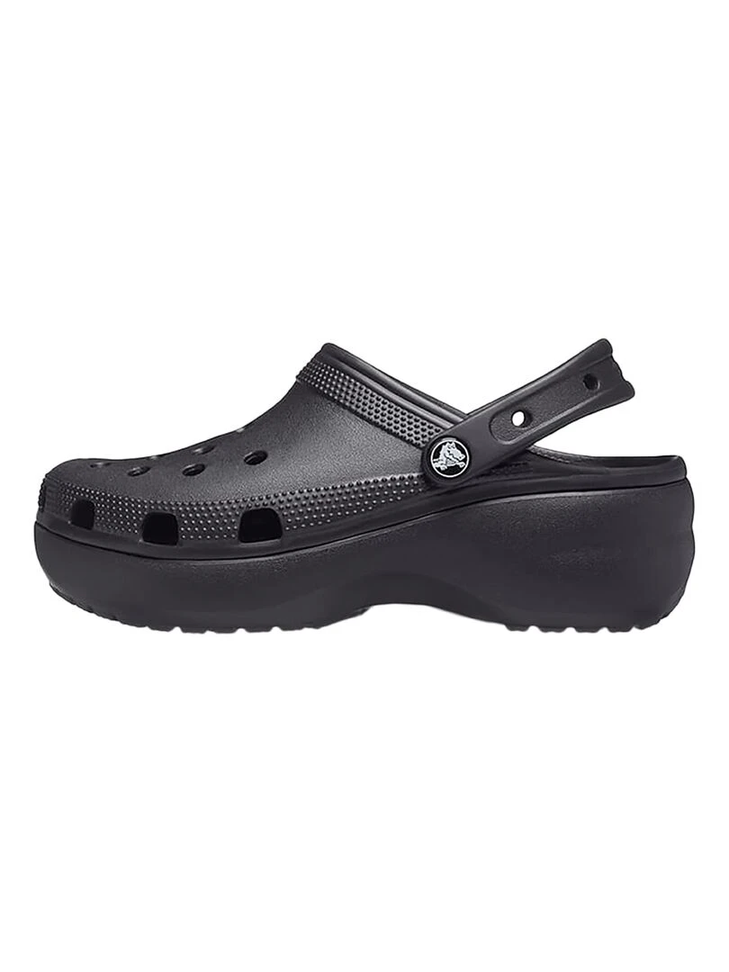 Sandales à Enfiler Crocs Classic Platform Clog Noir