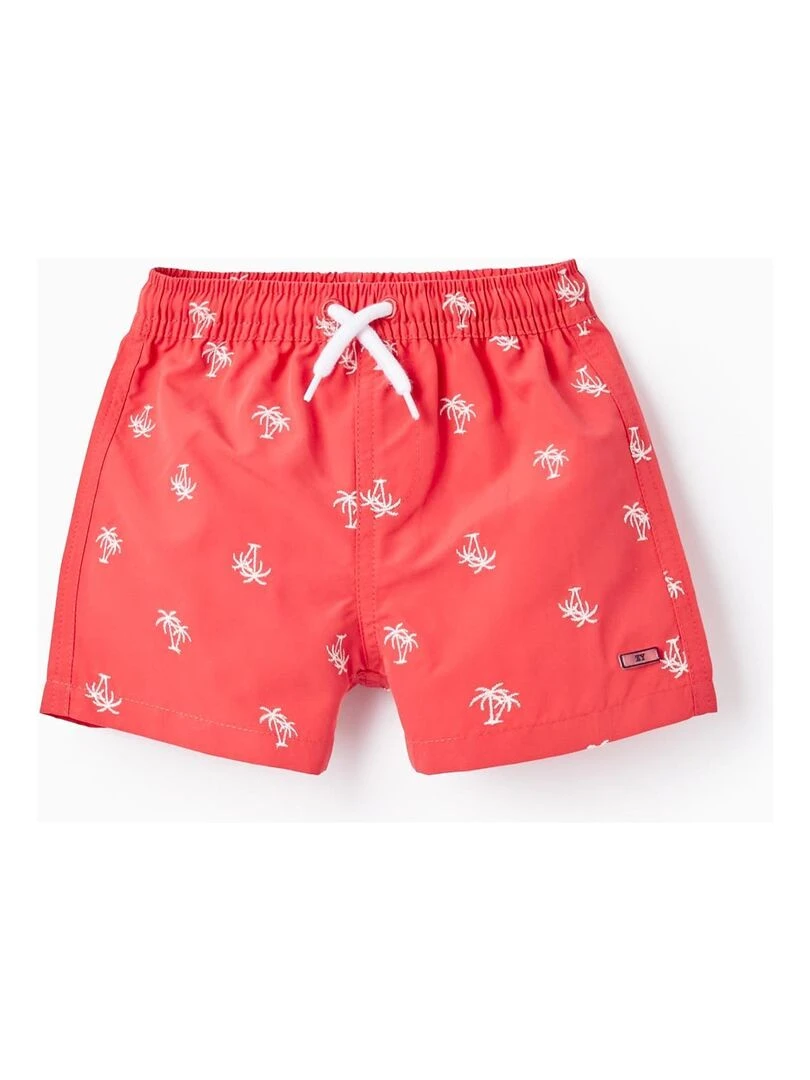 Short De Bain Avec Broderies Pour Bébé Garçon Rouge