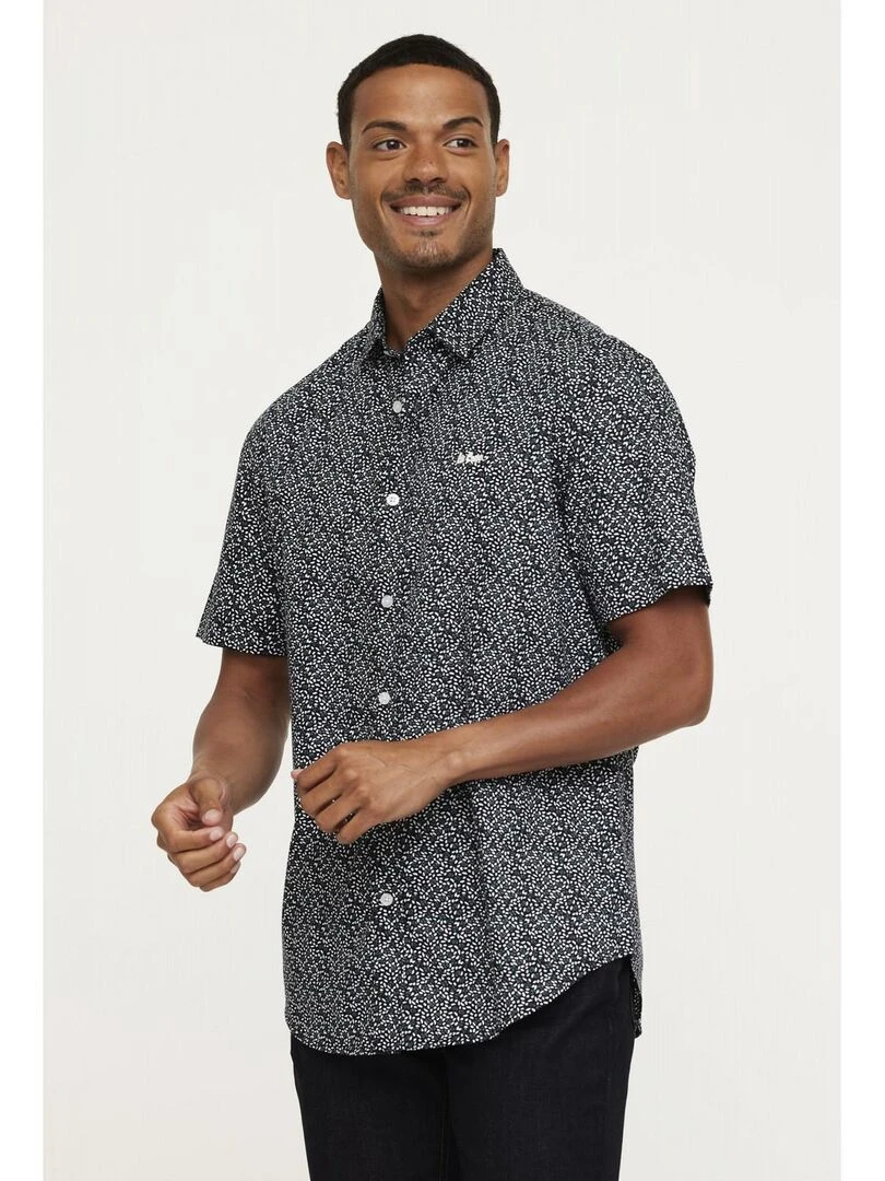 Lee Cooper Chemise manches courtes coton regular DITU Bleu marine