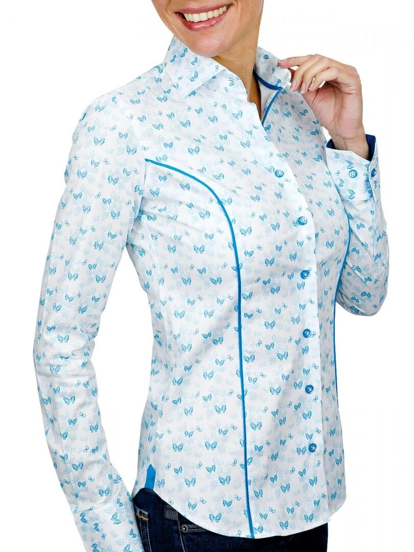 Chemise fantaisie PASSADENA   Blanc