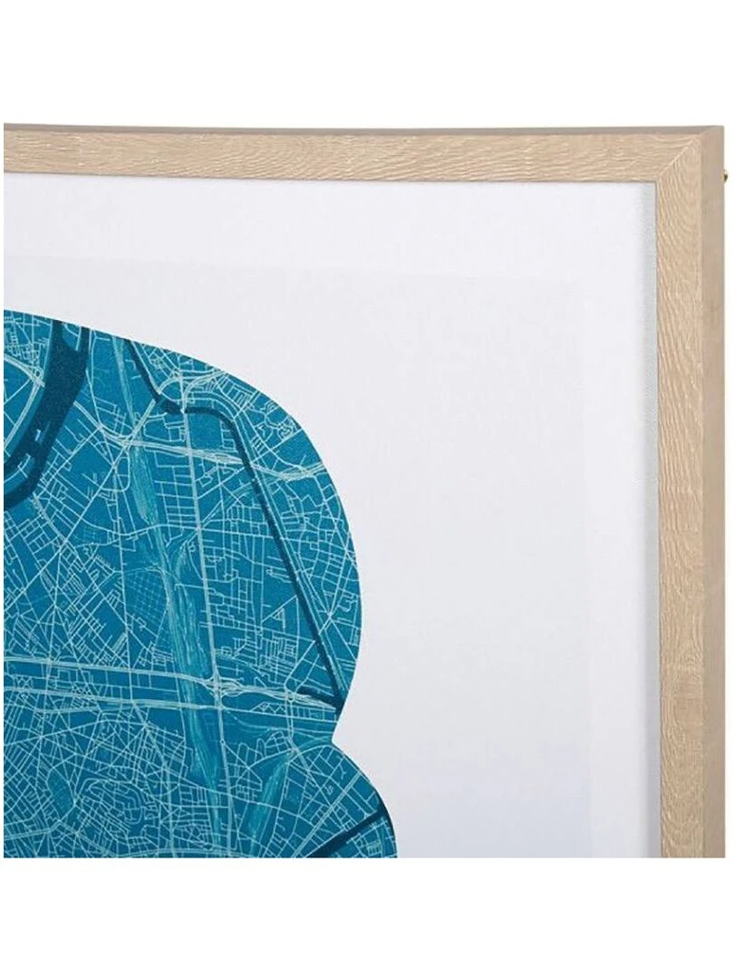 Tableau toile imprimée 50x70 cm Paris Blanc