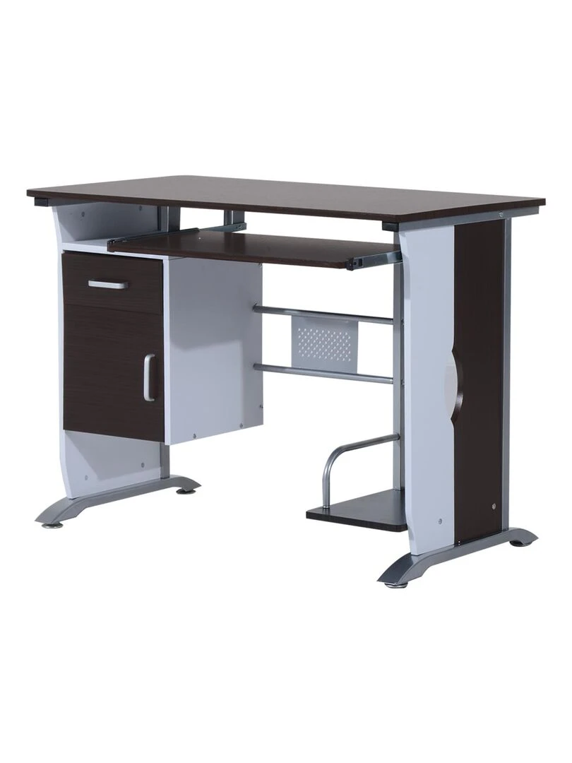 Bureau informatique design MDF Marron