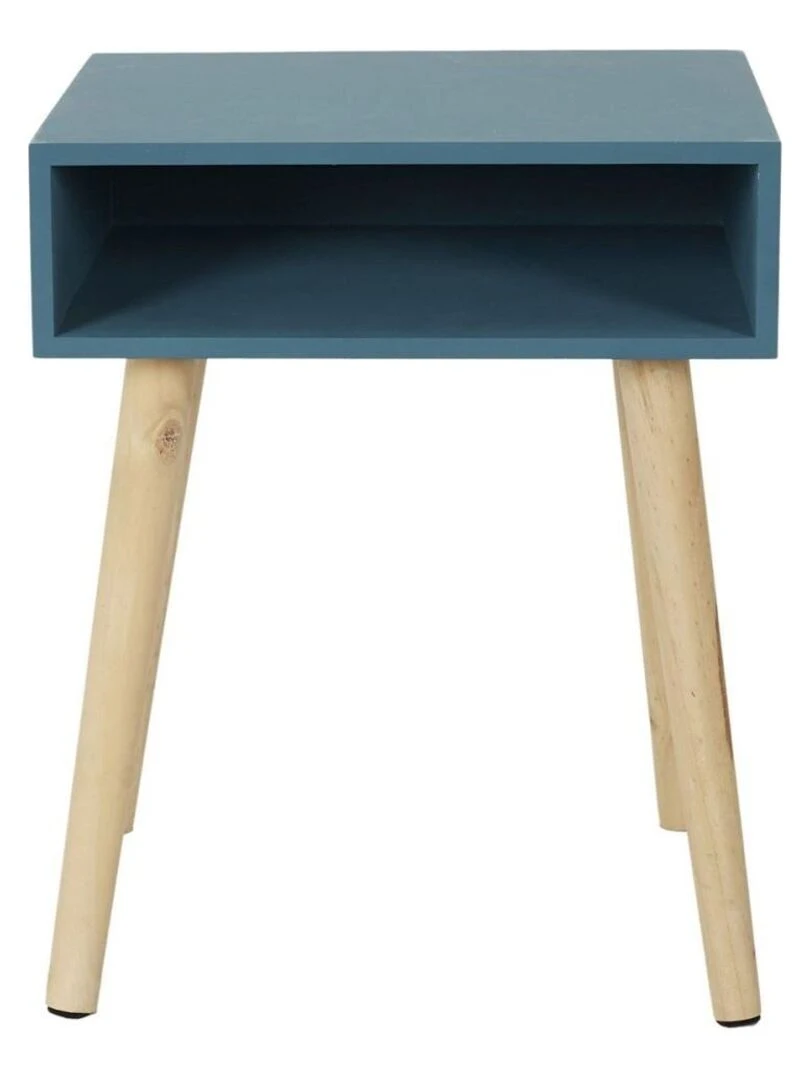 Table de chevet niche bleu   Bleu