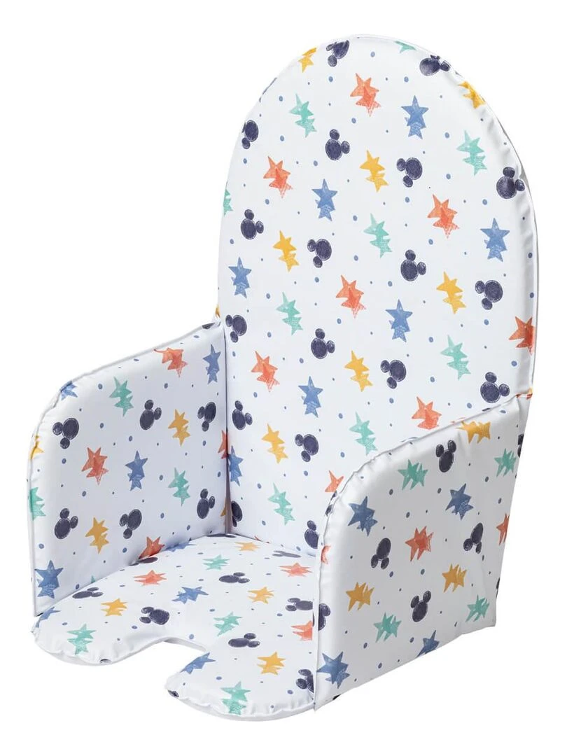 Coussin de chaise réversible Mickey Cool Bleu Multicolore Blanc
