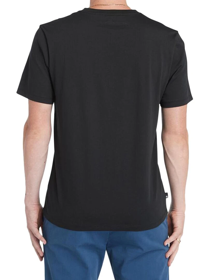 Tee Shirt Timberland Linear Logo Short Sleev   Noir