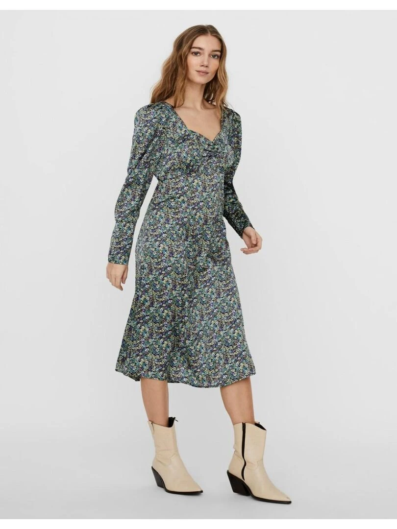 Robe longue Vero Moda Vert